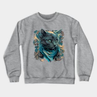 cat artwork Crewneck Sweatshirt